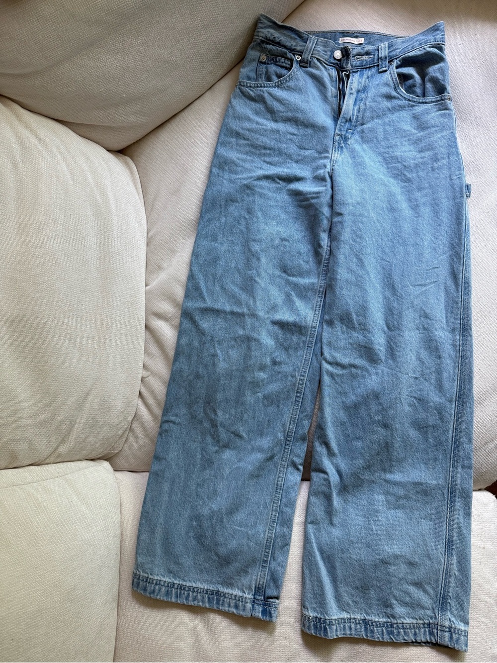 Levi’s Cinch Baggy Wide-Leg Light Blue Jeans size 24
